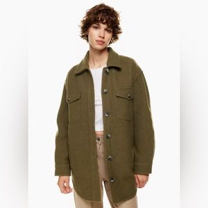 Aritzia Wilfred Free The Ganna™ Shirt Jacket S Rustical Brown